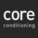 Core conditioning logo on a black background.