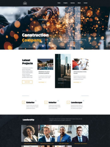 Construction company wordpress theme.